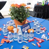 Decorated Table at Tailgate